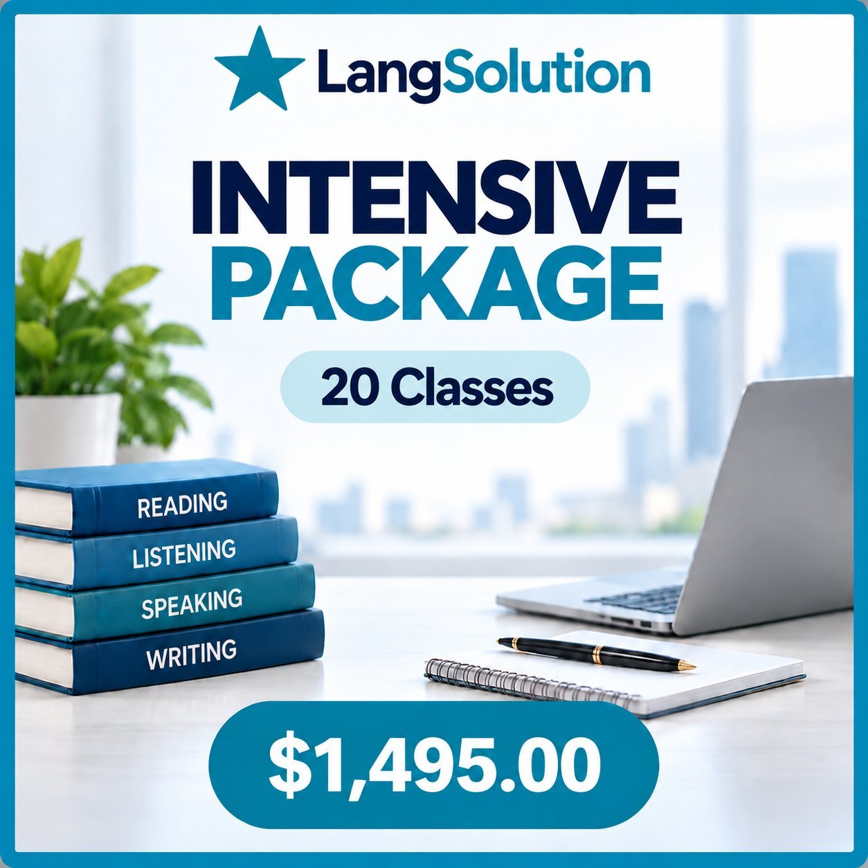 TOEFL Intensive Package- 20 classes
