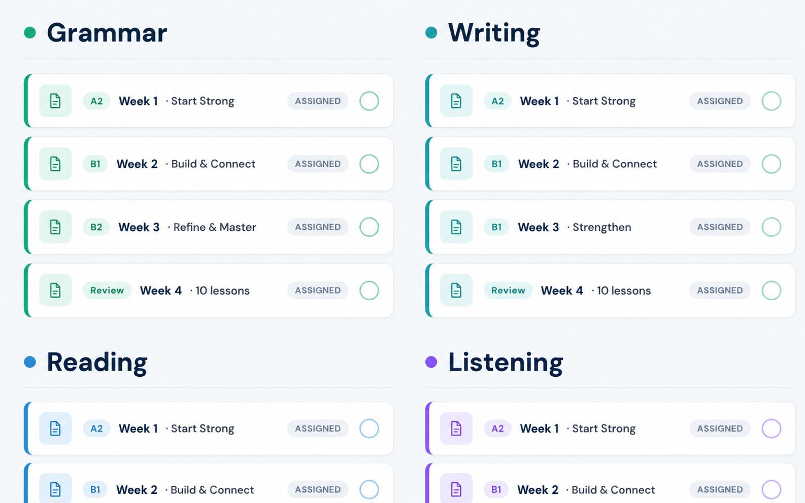 The Pre-TOEFL platform